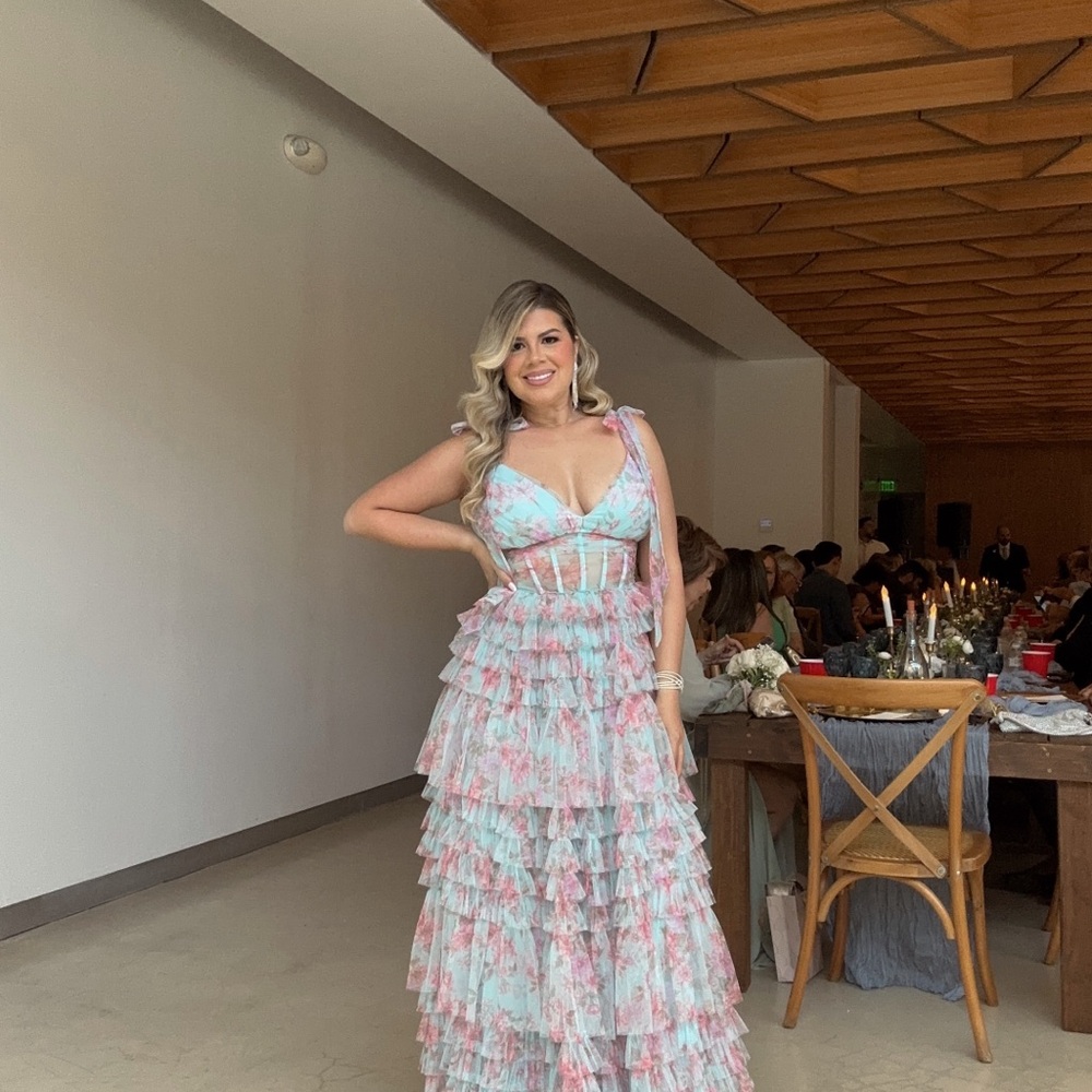 Floral Ruffle Maxi Dress - Picture 5 of 5